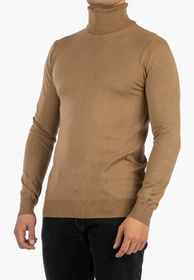Golf Męski Slim Fit Camel