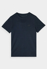 Koszulka Chłopięca 4F T-shirt Bawełniany Granatowy TTSHM1626