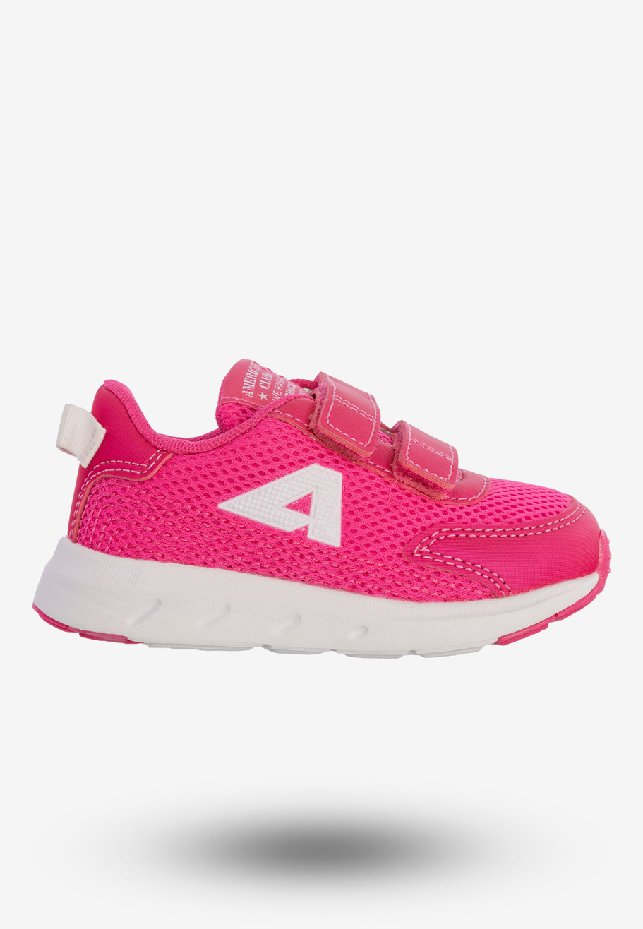 Buty Sportowe Dla Dziewczynki Dziecięce Na Rzepy American Club Różowe ES127/23