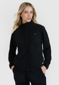 Polar Damski 4F Bluza Ze Stójką Regular Czarny 4FWMM00TFLEF314