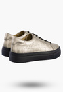 Buty Damskie FILIPPO Skórzane Półbuty Niskie Sneakersy Złote DP6850