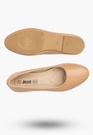 Baleriny Damskie Ekoskóra Buty Wsuwane Eleganckie Klasyczne Beżowe Jezzi 9BL02-1029
