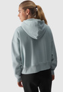 Bluza Damska 4F Sportowa Dresowa Rozpinana Ocieplana Z Kapturem Miętowa 4FWAW24TSWSF1306