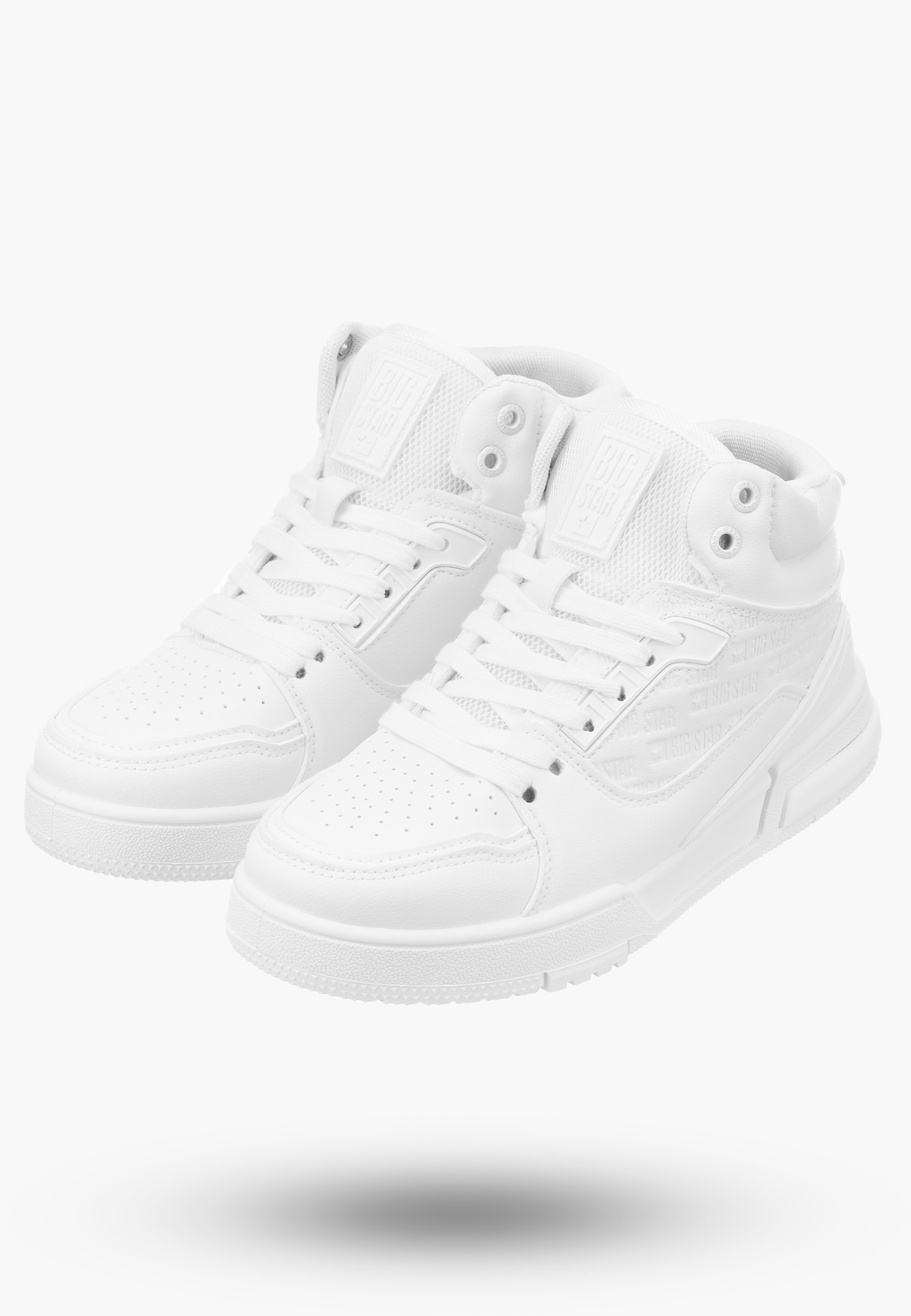 Buty Damskie Big Star Białe Sneakersy Sportowe OO274A535