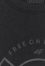 Koszulka Męska 4F T-shirt Z Nadrukiem Regular Czarna 4FWAW25TTSHM3138
