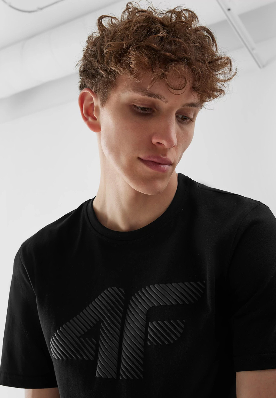 Koszulka Męska 4F T-shirt Czarny Logo