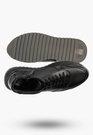 Trzewiki Skórzane Męskie Buty Sneakersy Wysokie PREMIUM SOLE Czarne