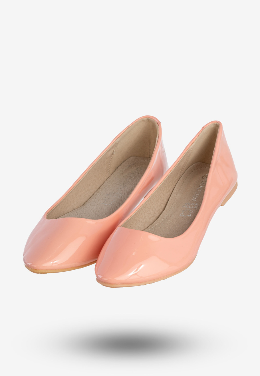 Baleriny Damskie Ekoskóra Buty Półbuty Różowe Goodin GD-16-3200