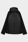 Kurtka Męska 4F Softshell Wiatroodporna Z Kapturem Czarna 4Faw21TSOFM096