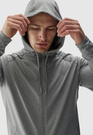 Bluza Męska 4F Szara Rozpinana Sportowa Treningowa 4FWAW24TFSWM403