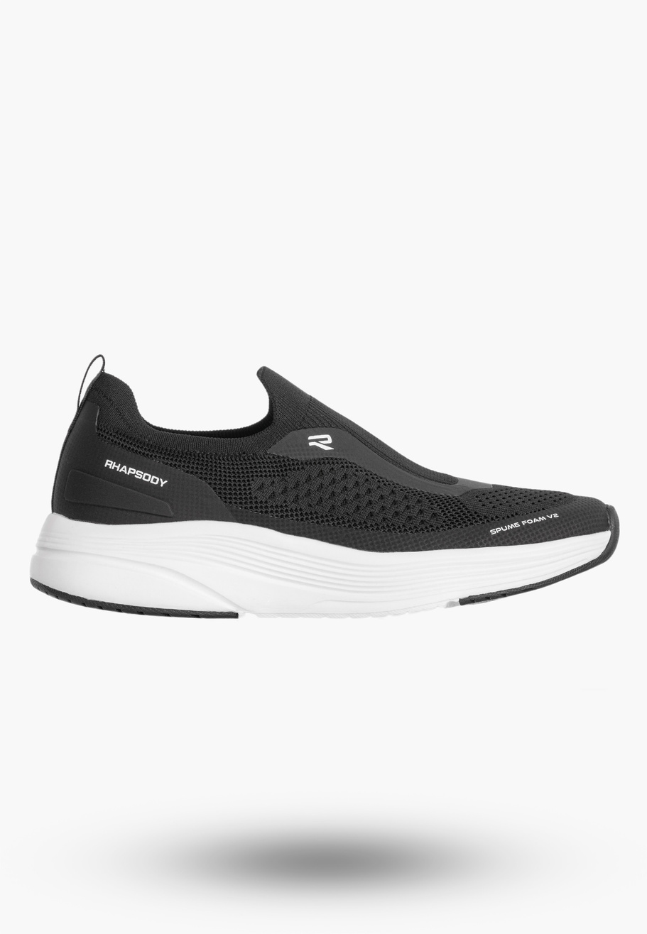 Sneakersy Młodzieżowe Buty Sportowe Wsuwane Lekkie Czarne American Club RH 182