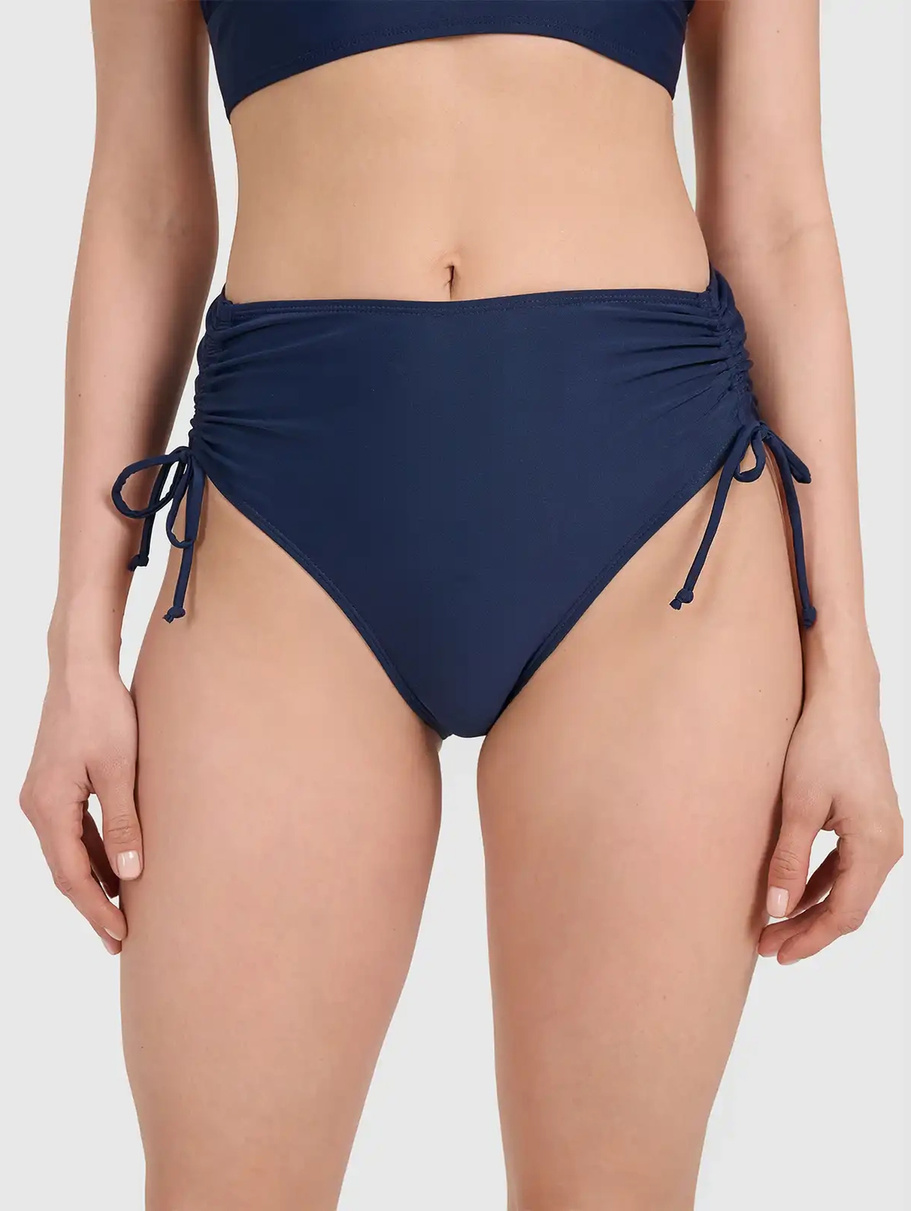 Bikini Dół Damskie 4F Strój Kąpielowy Filtr UV Wysoki Stan Granatowy 4FWSS26UBKBF089