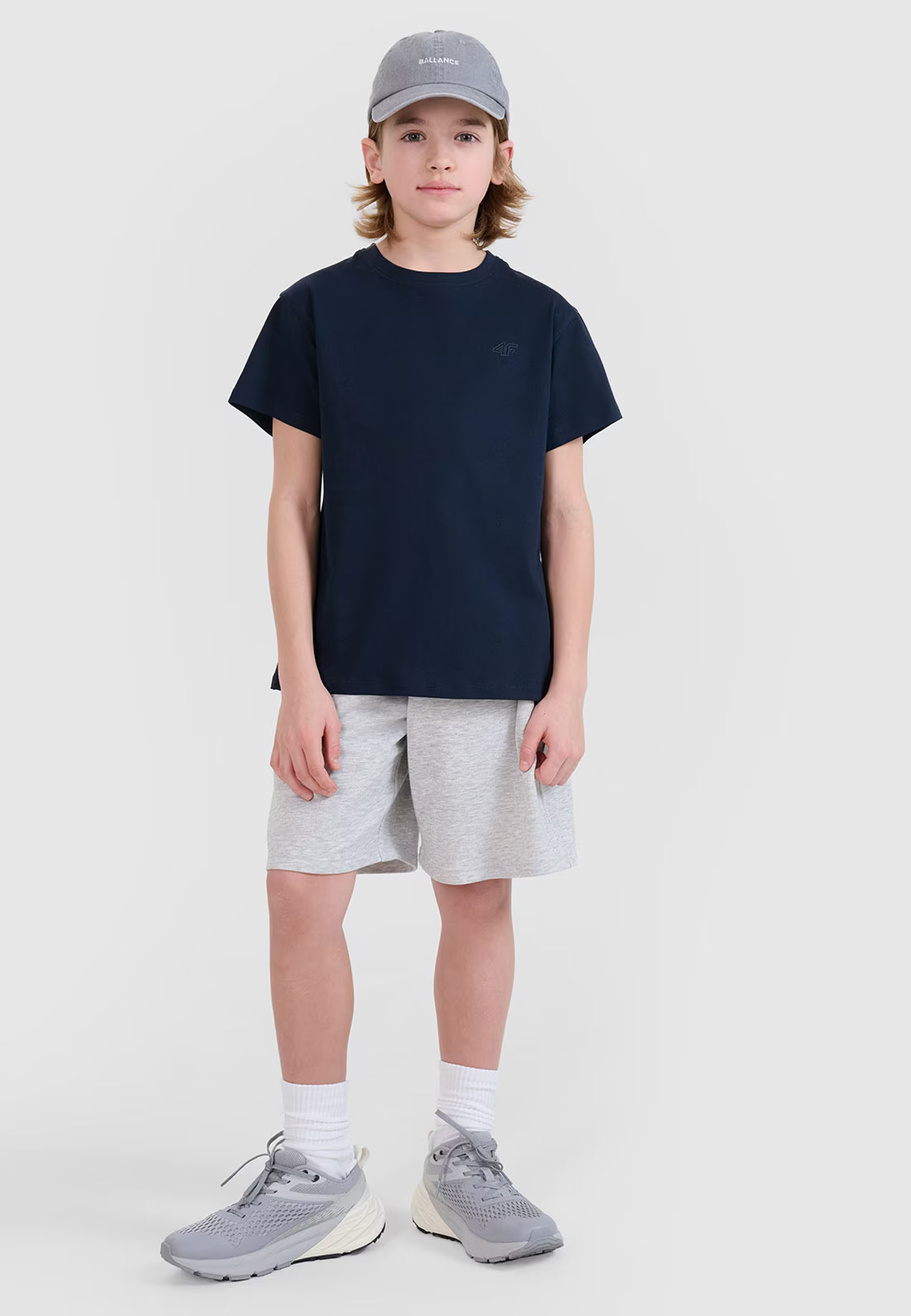 Koszulka Chłopięca 4F T-shirt Granatowy 4FJWMM00TTSHM2330