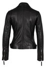 Kurtka Damska Mauritius Skóra Jagnięca Motocyklowa Biker Czarna 1801-0003