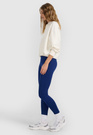Legginsy Damskie 4F Spodnie Dzianinowe z wysokim stanem Granatowe 4FWMM00TTIGF195