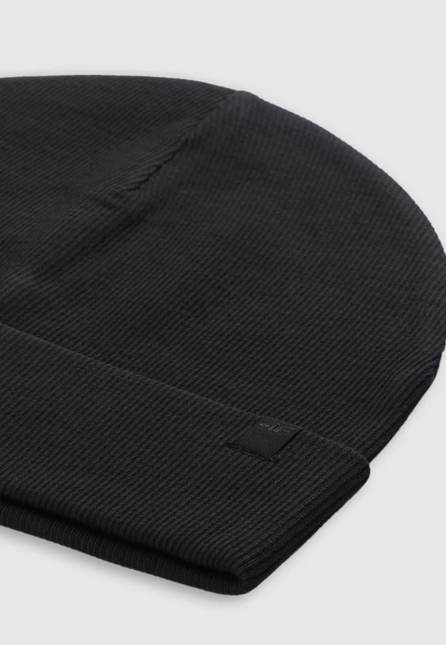 Czapka Dziecięca 4F Dzianinowa Beanie Klasyczna Onesize Czarna 4FJWSS25ACAPU506