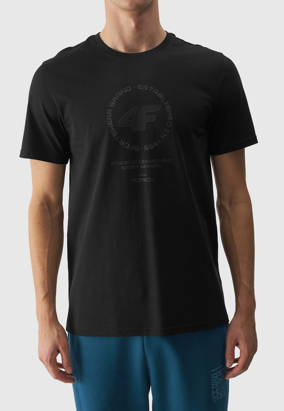 Koszulka Męska 4F T-shirt Czarny Logo