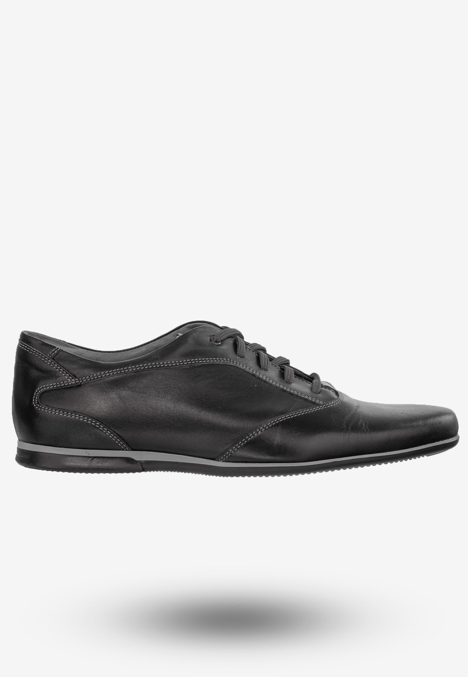 Półbuty Wizytowe Męskie Buty Eleganckie Śpiewla Czarne 1535