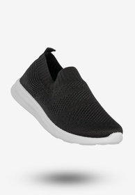 Sneakersy Dziecięce Wsuwane Buty Sportowe Półbuty Czarne Apawwa Z516