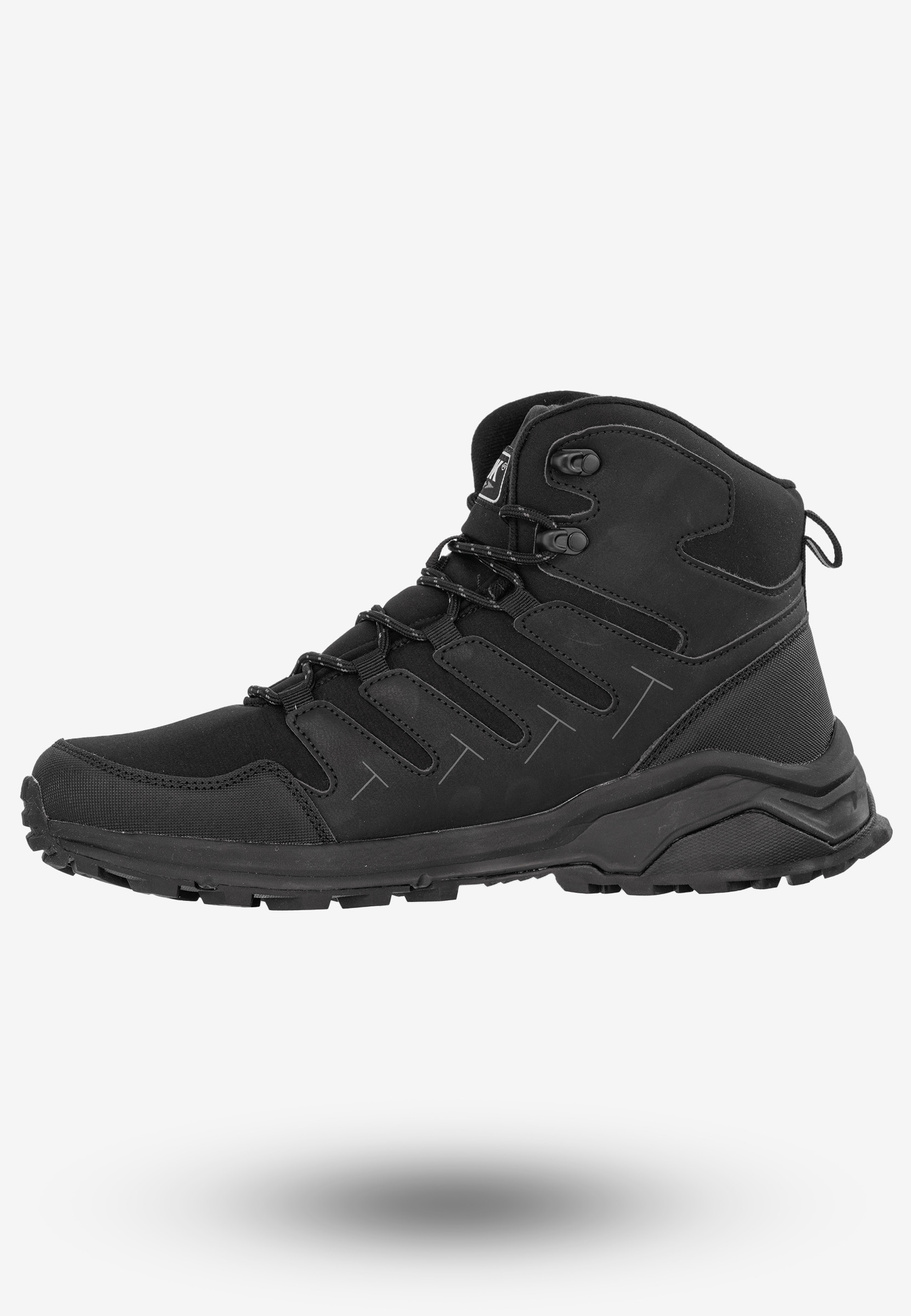 Trekkingi Męskie Buty Trzewiki Na Zimę Czarne DK VB16939