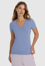Koszulka Damska 4F T-shirt Slim Sportowy Denim 4FWAW25TTSHF2969
