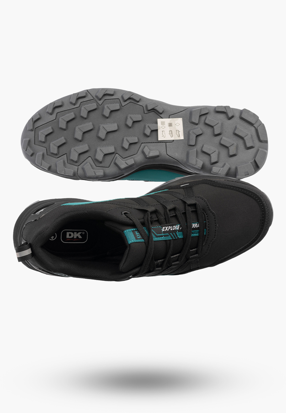 Buty Trekkingowe Męskie DK Softshell Outdoor Sportowe Czarne VB17920