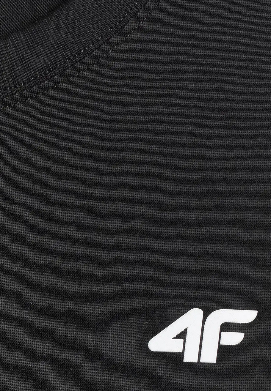 Koszulka Męska 4F T-shirt Z Logo Regular Czarny 4FWMM00TTSHM3341