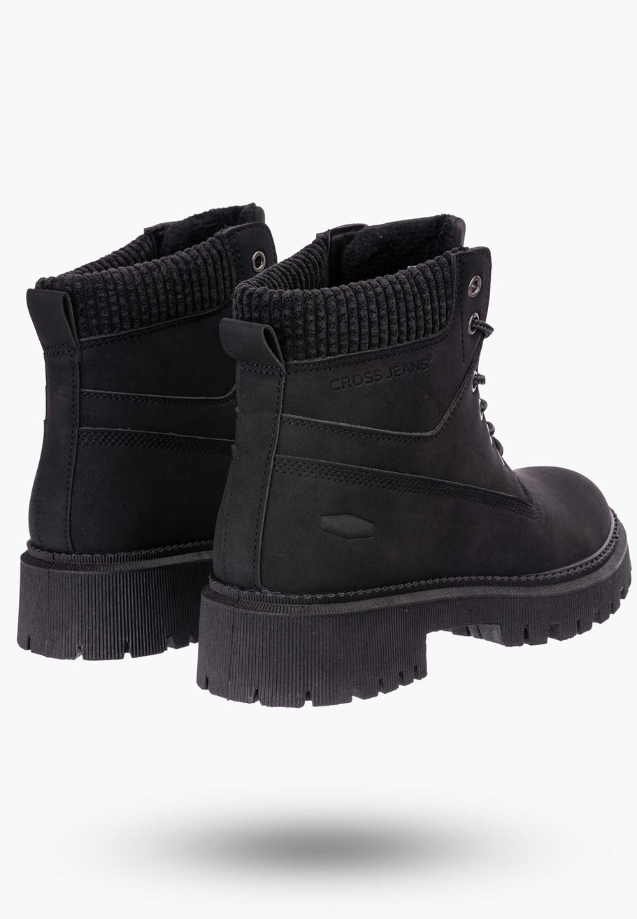 Buty Damskie Trapery Czarne Cross Jeans