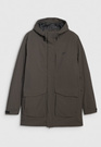 Kurtka Parka Męska 4F Zimowa Ocieplana NeoDry Z Kapturem Khaki 4FWAW25TTJAM0884