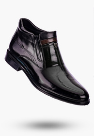 Buty Męskie JOHN DOUBARE Skórzane Botki czarne YGFR-Z106