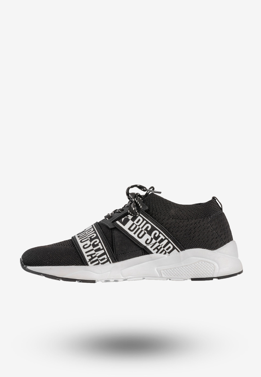 Sneakersy Damskie BIG STAR Sportowe Buty Wsuwane Czarne HH274359