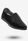Półbuty Damskie Buty Skórzane Sneakersy Czarne DK FJL160083