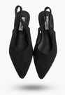 Baleriny Damskie Slingback Buty z odkrytą piętą Eleganckie Czarne