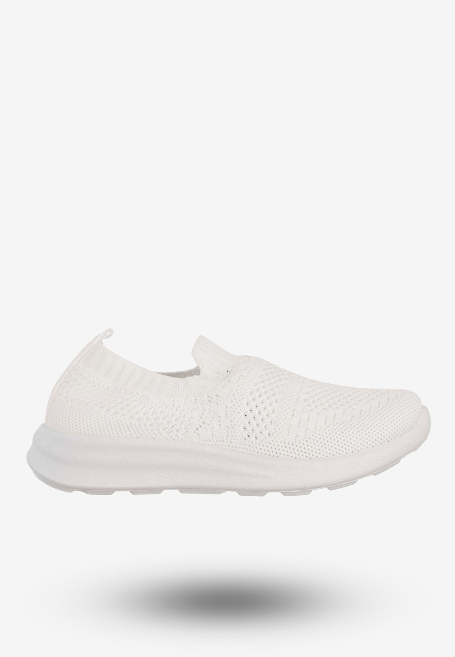 Sneakersy Dziecięce Wsuwane Buty Sportowe Białe Apawwa Z515