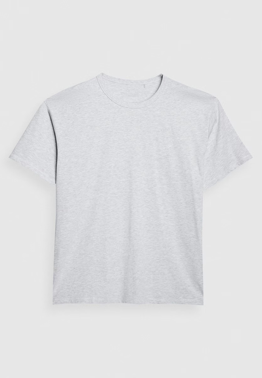 T-Shirt Uniseks 4F Oversize Koszulka z krótkim rękawem Szara 4FWSS25TTSHU1972