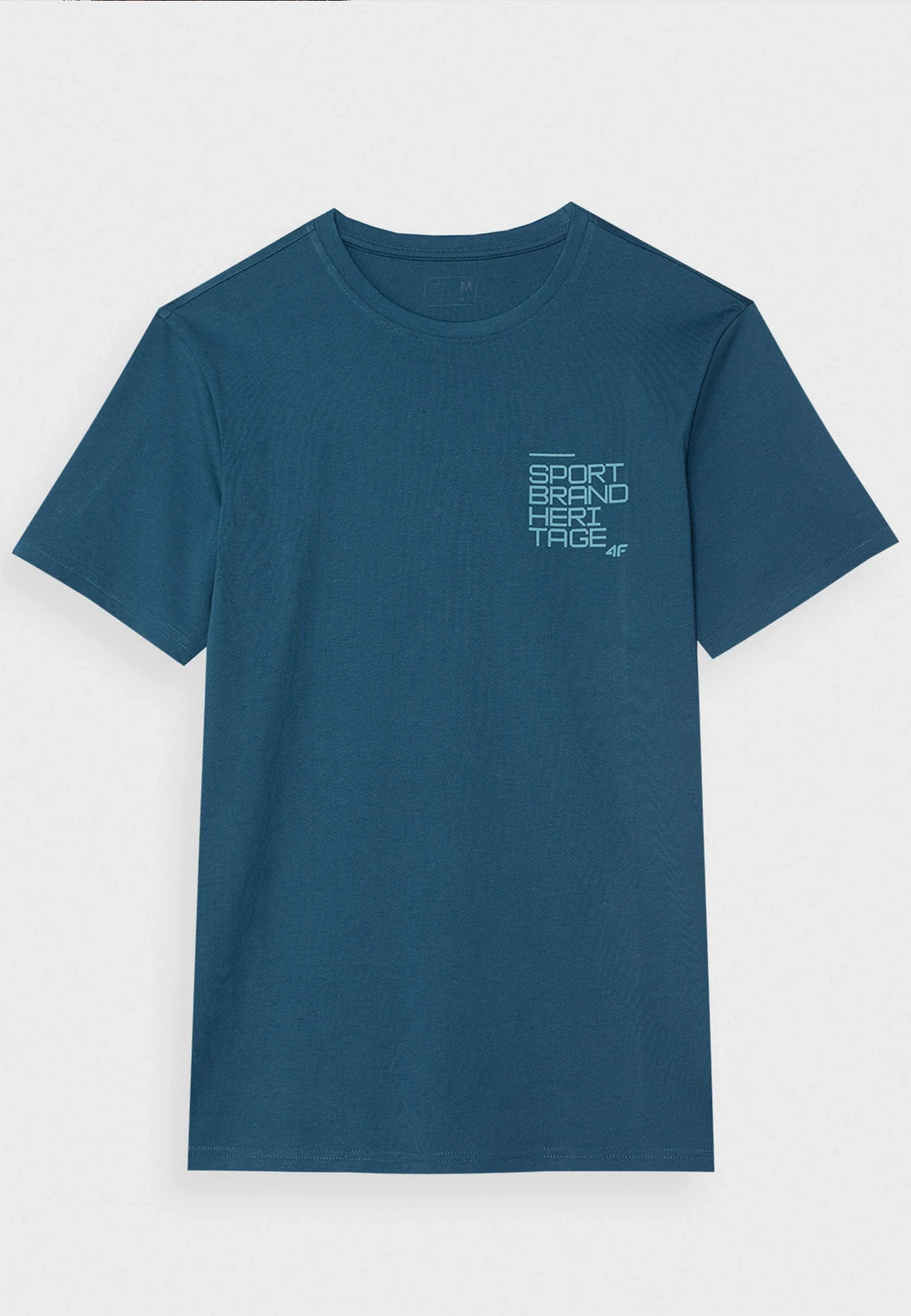 Koszulka Męska 4F T-shirt Zielony Logo