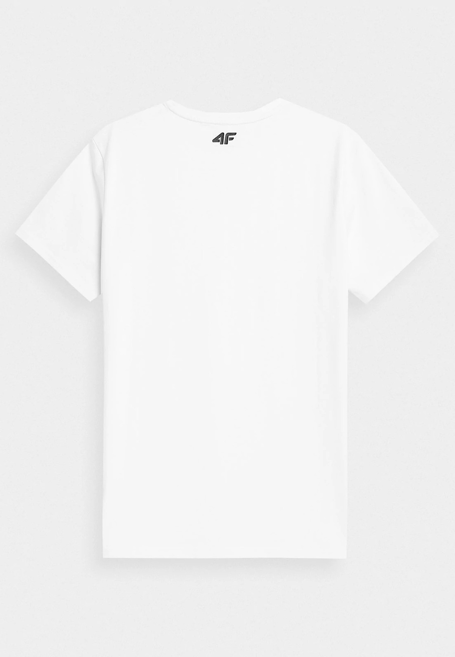 Koszulka Męska 4F T-shirt Biały Basic Małe Logo