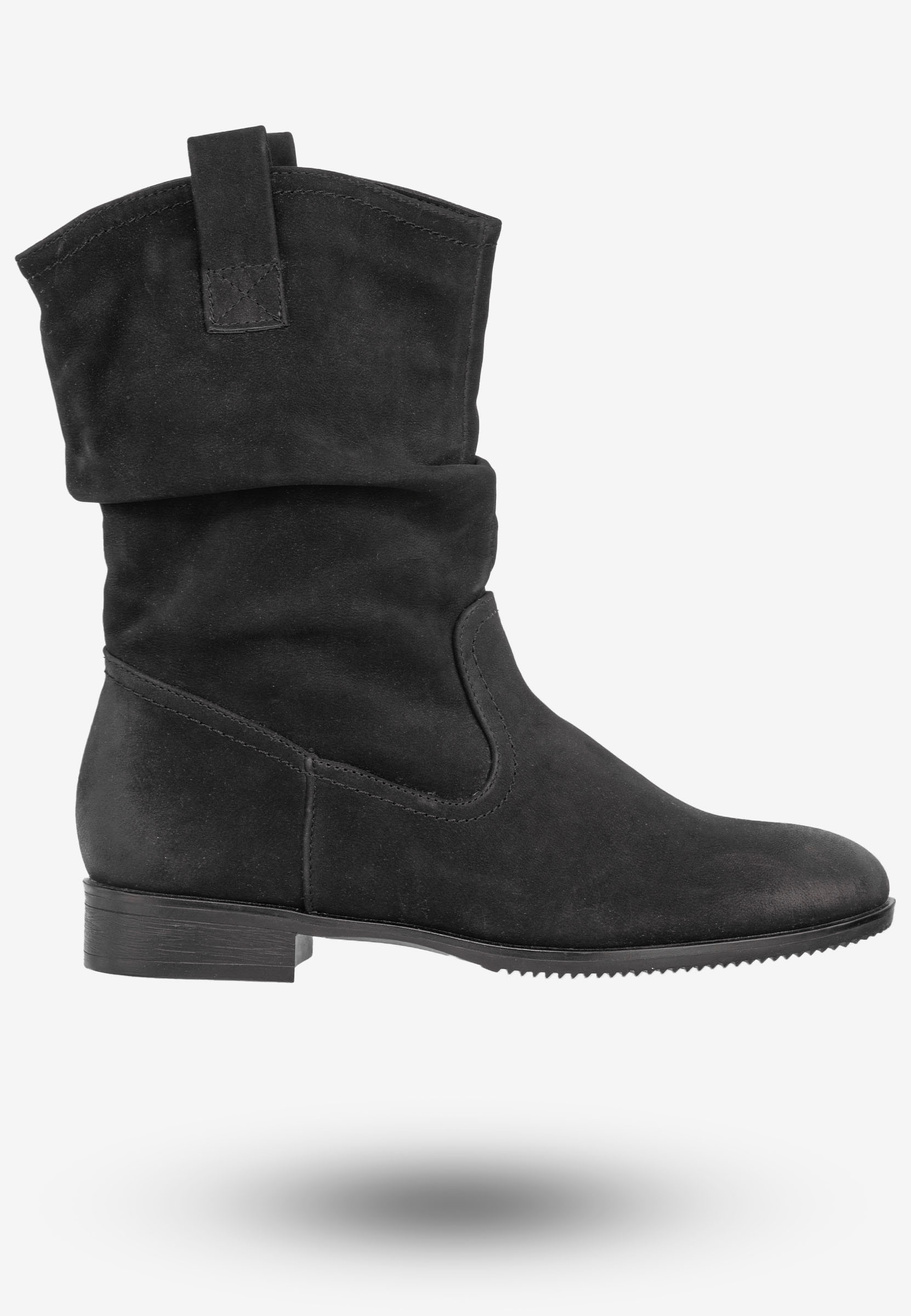 Botki Damskie Ekoskóra Buty Na Płaskim Obcasie Sergio Leone Czarne 22603