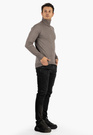 Golf Męski Slim Fit Szary