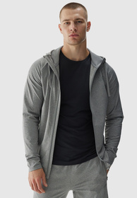 Bluza Męska 4F Szara Rozpinana Sportowa Treningowa 4FWAW24TFSWM403