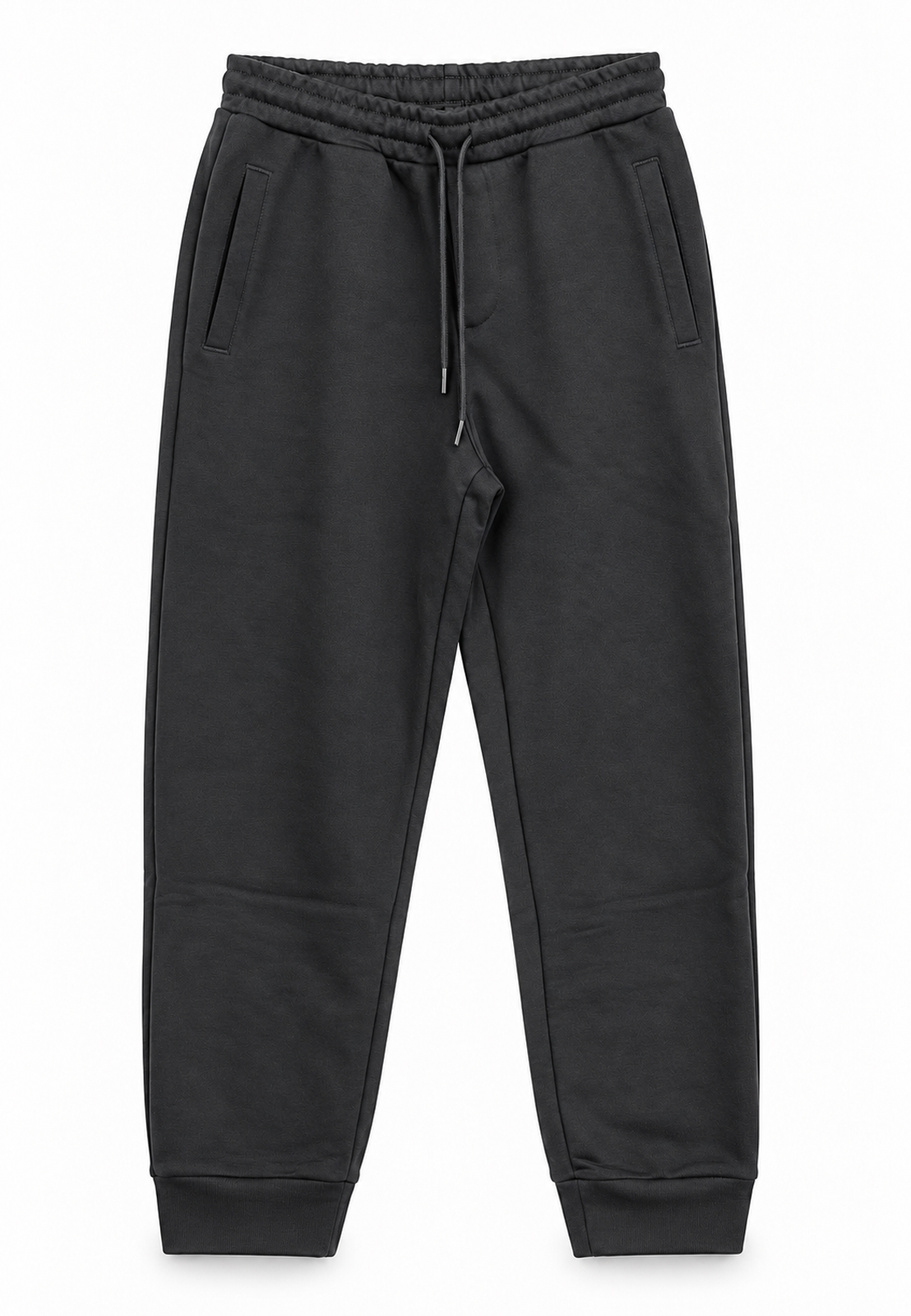 Komplet Dresowy Sportowy Bluza i Spodnie Dresowe Casual Antracyt