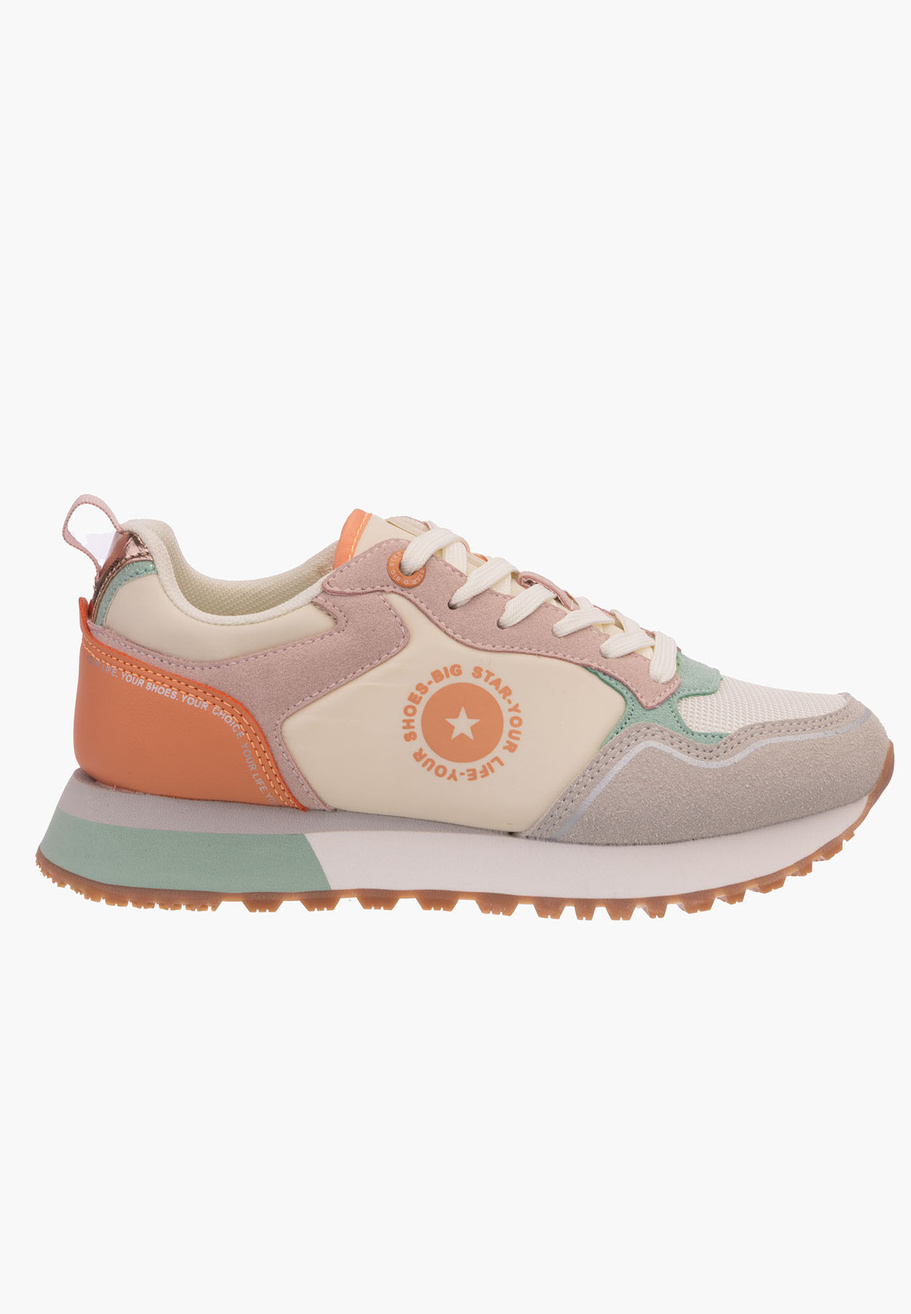 Sneakersy Damskie Big Star Beżowe LL274542