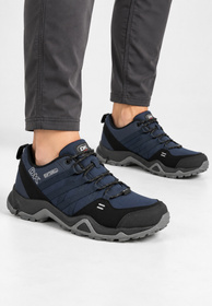 Buty Trekkingowe Damskie DK Softshell Sportowe Terenowe Granatowe
