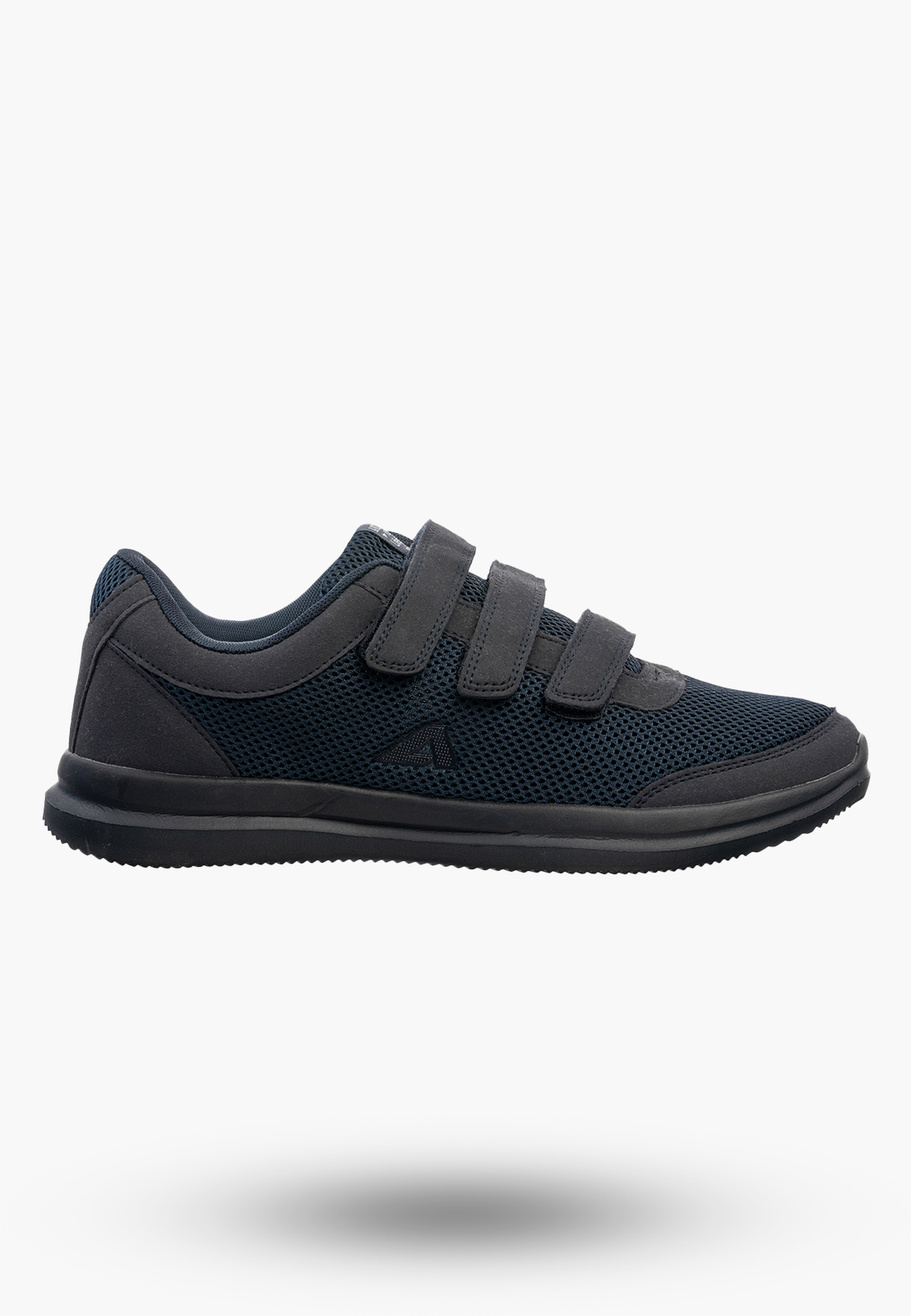 Buty Sportowe Męskie Półbuty Na Rzepy Siatka Sneakersy Granatowe American Club