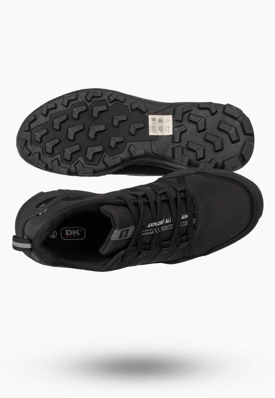 Buty Trekkingowe Męskie DK Softshell Outdoor Sportowe Czarne VB17920