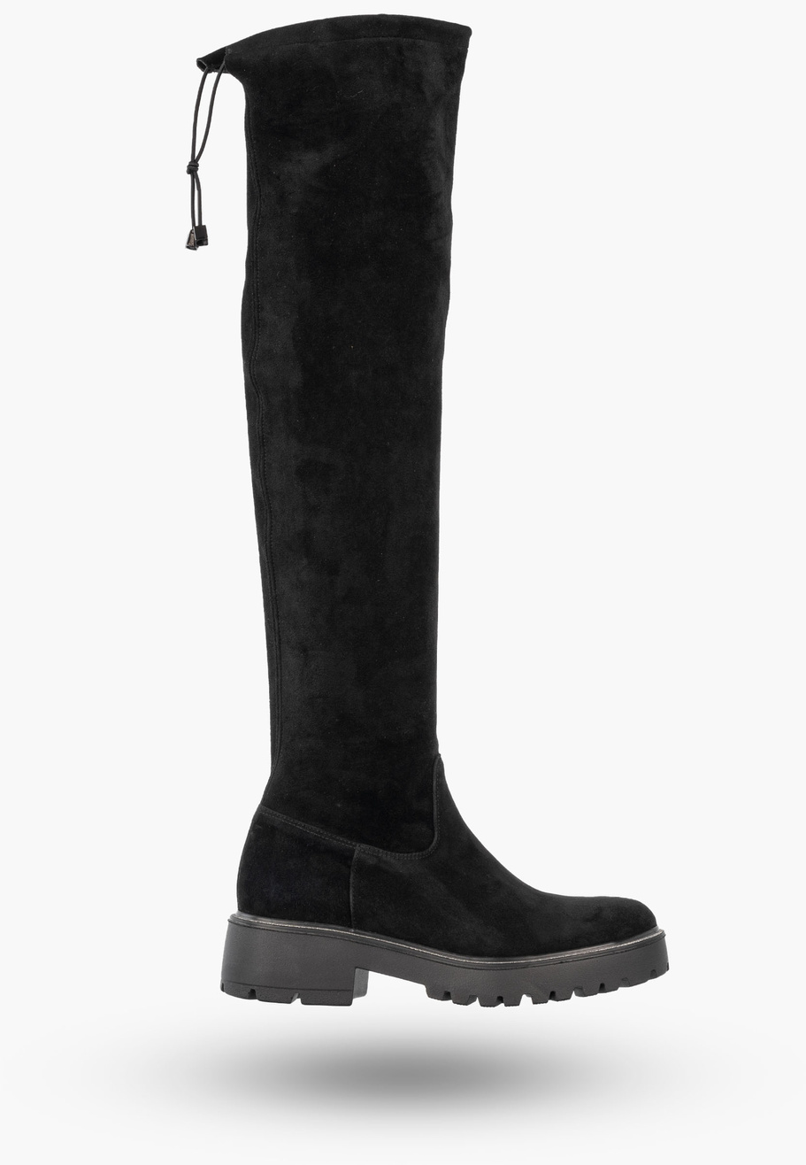 Kozaki Damskie Eleganckie Wysokie Ocieplane Buty Zimowe Czarne Lovsoka 210/4