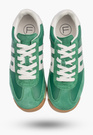 Sneakersy Damskie Buty Skórzane Zamszowe Sportowe Casual Zielone Filippo DP7686/26