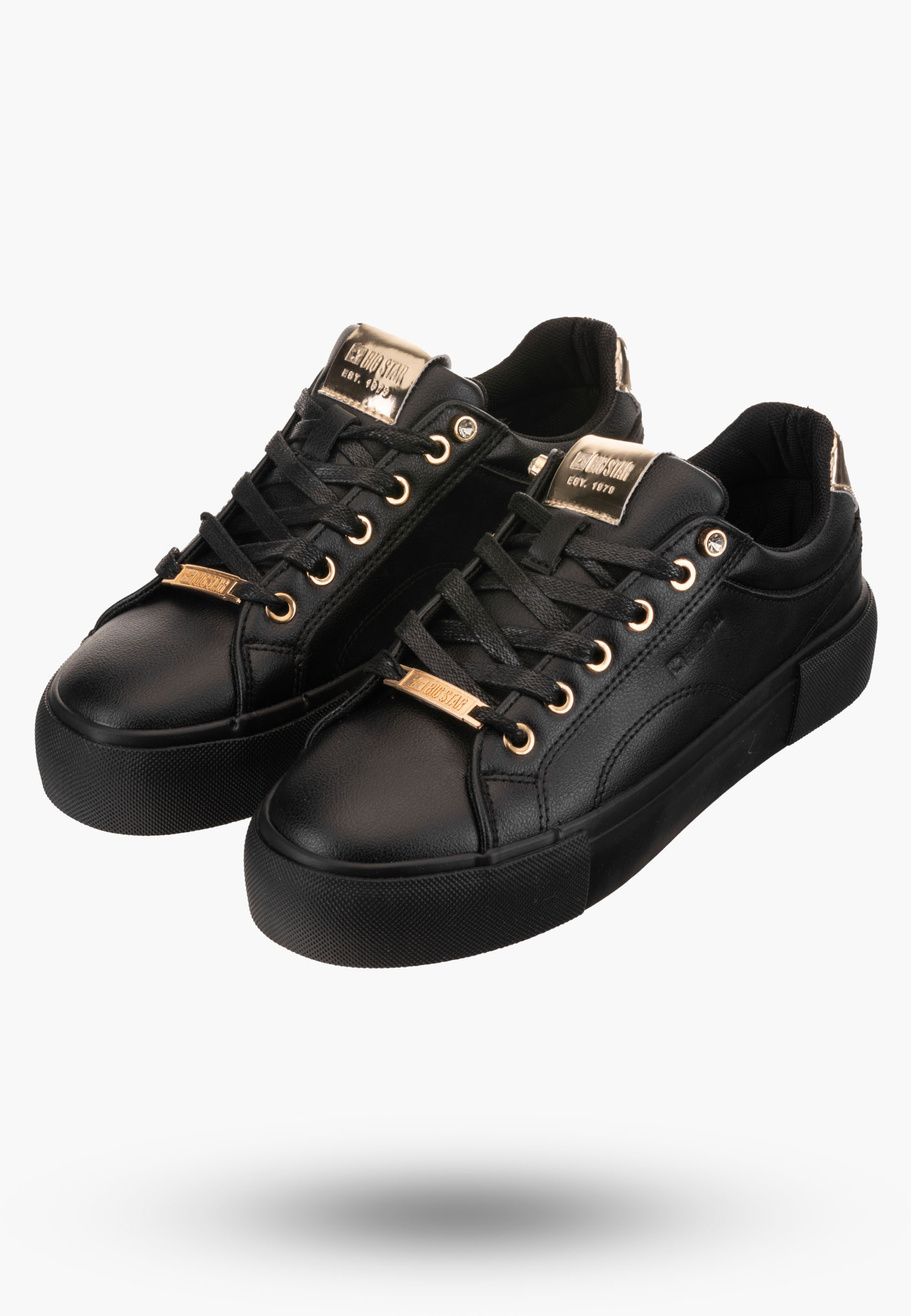 Buty Damskie BIG STAR Czarne Trampki NN274209