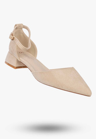 Szpilki Damskie Buty Na Klocku Klasyczne Czółenka Eleganckie Beżowe