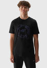 Koszulka Męska 4F Sportowy T-shirt Czarny Regular 4FWAW24TTSHM1587